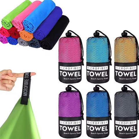 WY1003 80x130cm Portable Double-Sided Quick-Drying Towel Microfiber Sports Fitness Yoga Beach Towel