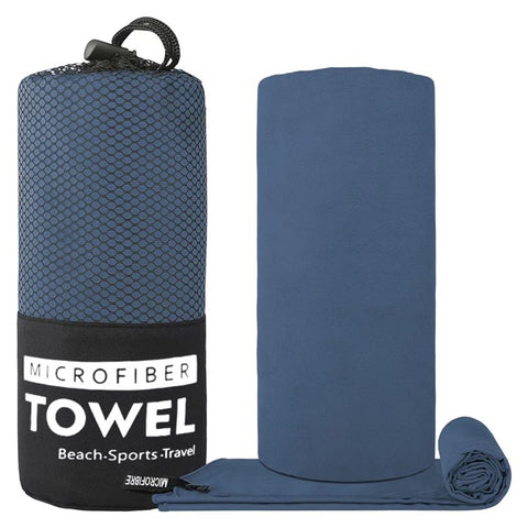 WY1003 80x130cm Portable Double-Sided Quick-Drying Towel Microfiber Sports Fitness Yoga Beach Towel