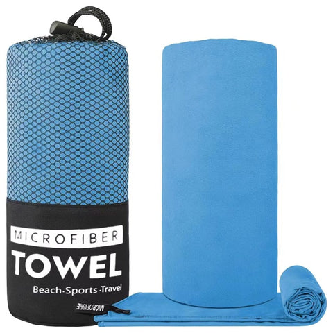 WY1003 50x110cm Double-sided Quick-drying Towel Microfiber Sports Fitness Yoga Beach Towel