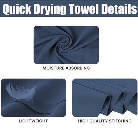 WY1003 50x110cm Double-sided Quick-drying Towel Microfiber Sports Fitness Yoga Beach Towel