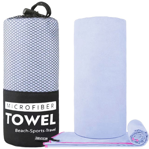 WY1003 50x110cm Double-sided Quick-drying Towel Microfiber Sports Fitness Yoga Beach Towel