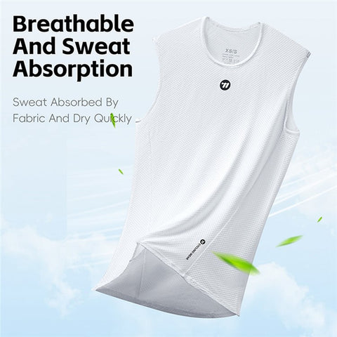 WEST BIKING YP0209024 Bike Cycling Moisture Wicking Vest Unisex Breathable Sleeveless Undershirt