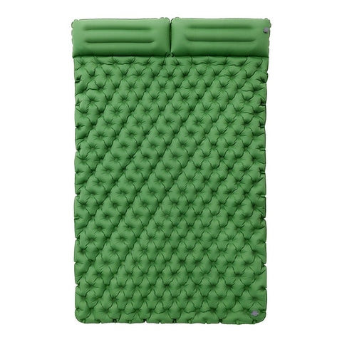 200x120CM Camping TPU Sleeping Mat Inflatable Sleeping Pad with Pillow for 2 People Backpacking, Tent, Hiking