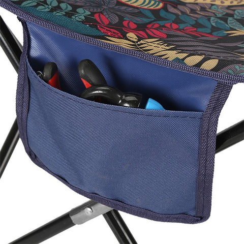 Size S Metal+Oxford Cloth Portable Folding Chair Outdoor Camping Fishing Backrest Chair