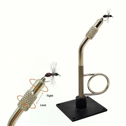 Portable Fly Tying Vise Fishing Hook Binding Tool Adjustable Lure Making Stand