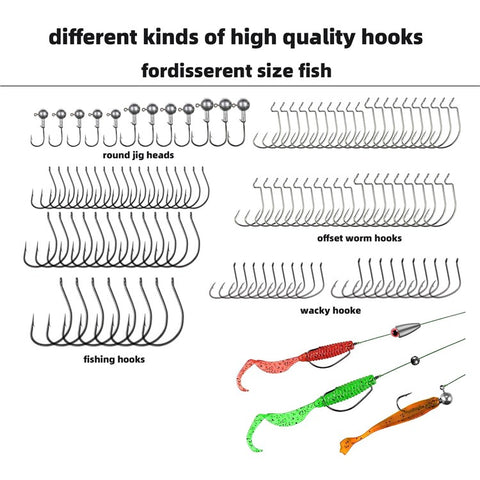 397Pcs / Set Fishing Lures Bait Tackle Kit Set with Waterproof Box for Freshwater Trout Bass Fishing