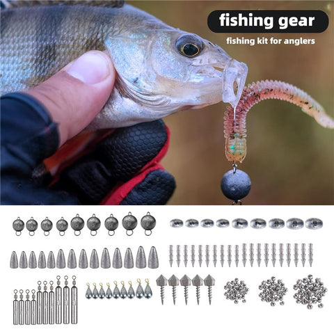 397Pcs / Set Fishing Lures Bait Tackle Kit Set with Waterproof Box for Freshwater Trout Bass Fishing