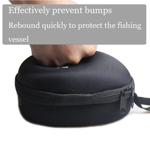 JSFUN 12.5x8.5x15.5cm Fishing Reel Protective Case Fishing Accessories Tackle Storage Bag Pouch