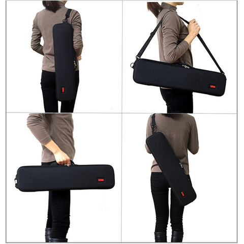 JSFUN 61.5x15x7cm Fishing Rod Storage Bag Shock-Absorbed EVA Hardshell Case for Fishing Tools