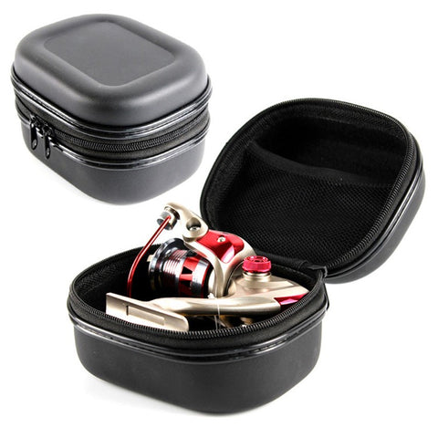 JSFUN FB20 15.5x12x9cm Fishing Reel Protective Case EVA Hardshell Bag for Fishing Accessories Tackles