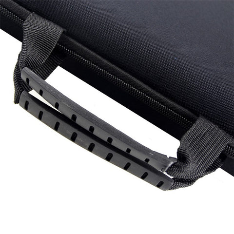 JSFUN 43.5x21.5x6cm EVA Fishing Rod Reel Bag Fishing Tool Storage Pouch with Slotted Sponge Lining