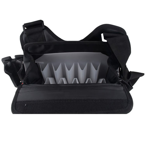 A019 Fishing Rod Holder Shrimp Lure Storage Bag Waterproof PU Leather Waist Pack