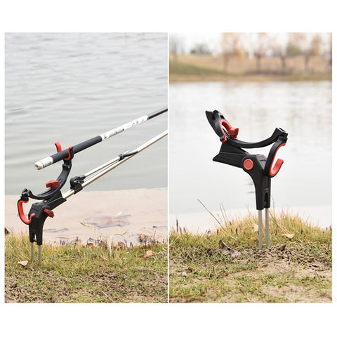 Z339 Multi-Function Fishing Rod Rack 360 Degree Adjustable Single Turret Fishing Pole Holder