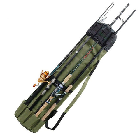 KG0007 Cylindrical Fishing Pole Holder Bag 600D Oxford Cloth Portable Fishing Rod Organizer Bag