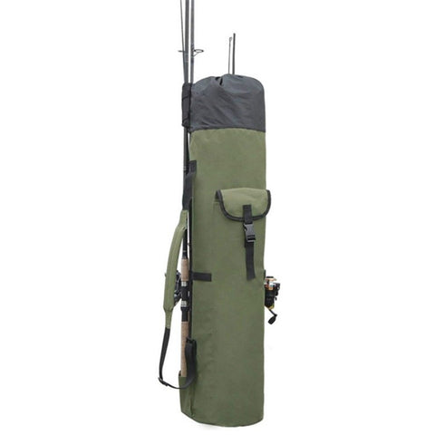 KG0007 Cylindrical Fishing Pole Holder Bag 600D Oxford Cloth Portable Fishing Rod Organizer Bag