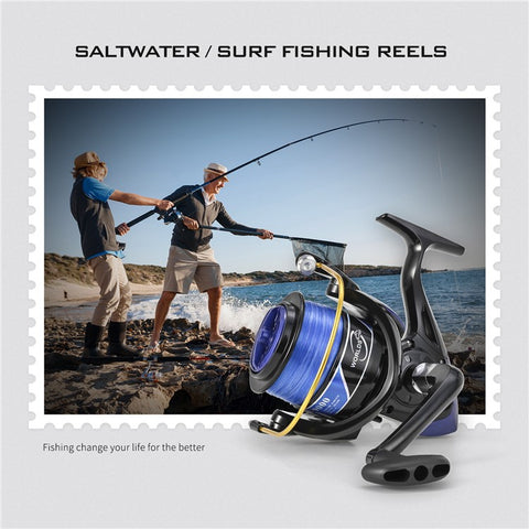 LEO 28265 YF10000 Large Capacity Spinning Reels Lightweight Ultra Smooth Powerful Fishing Reels