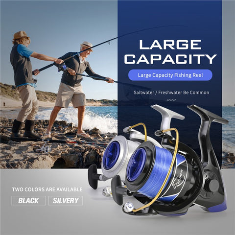 LEO 28265 YF10000 Large Capacity Spinning Reels Lightweight Ultra Smooth Powerful Fishing Reels