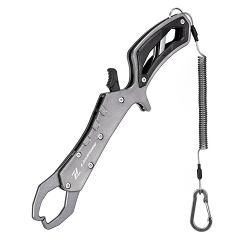 28235 Anti-skid Fishing Grip Aluminum Alloy Fish Control Clamp with Anti-lost Rope and Buckle