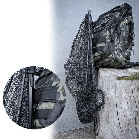 LEO 28036 40cm Portable Fish Landing Net Collapsible Triangular Nylon Fishing Net