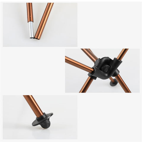 HALIN Portable Folding Chair Aluminum Alloy 1200D Oxford Cloth Outdoor Camping Fishing Backrest Chair