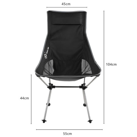 HALIN Portable Folding Chair Aluminum Alloy 1200D Oxford Cloth Outdoor Camping Fishing Backrest Chair