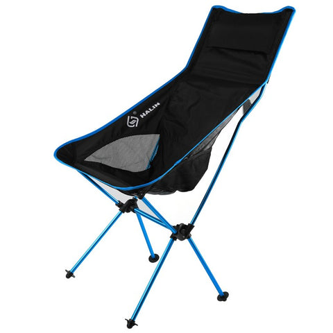 HALIN Portable Folding Chair Aluminum Alloy 1200D Oxford Cloth Outdoor Camping Fishing Backrest Chair