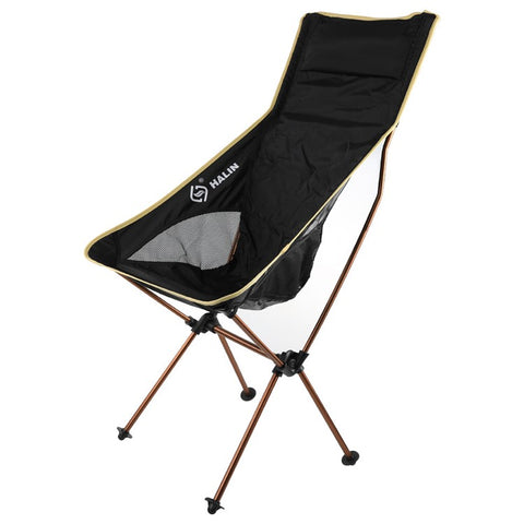 HALIN Portable Folding Chair Aluminum Alloy 1200D Oxford Cloth Outdoor Camping Fishing Backrest Chair