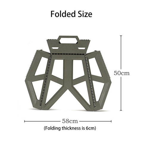 HALIN Portable PP Folding Stool Outdoor Camping Hiking Fishing Stool
