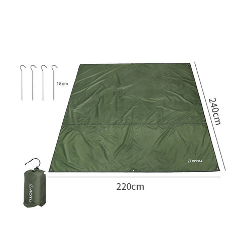 AOTU 240x220cm Portable 420D Oxford Cloth Moisture-proof Picnic Mat Outdoor Camping Carpet with Ground Nail
