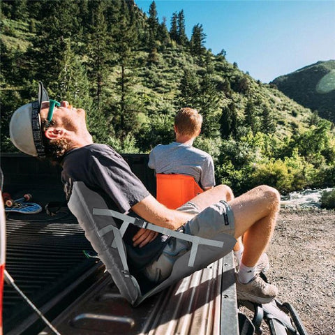 GM-z01 Adjustable Outdoor Inflatable Folding Seat Cushion 40D Nylon Camping Picnic Beach Chair