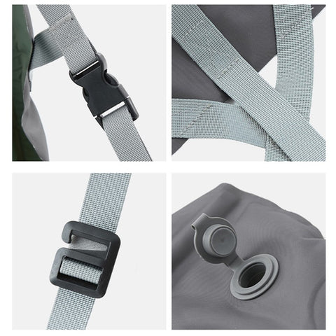 GM-z01 Adjustable Outdoor Inflatable Folding Seat Cushion 40D Nylon Camping Picnic Beach Chair