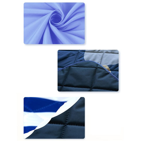 150*200cm Garden Lawn Blanket Outdoor Camping Mat Foldable Moisture-proof Pad (with PU Strap)