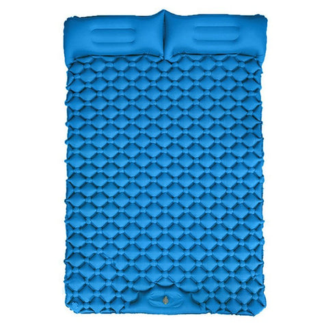 GM-SR01 Double Sleeping Mat 190x122cm Inflatable Camping Mattress Built-in Pump with Pillows