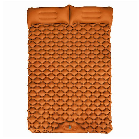 GM-SR01 Double Sleeping Mat 190x122cm Inflatable Camping Mattress Built-in Pump with Pillows