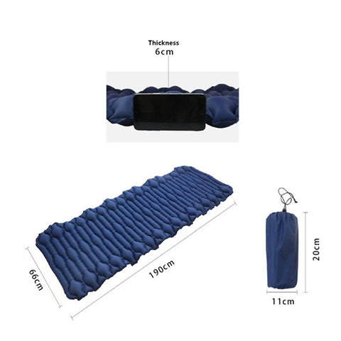 GM-AM20 Camping Mat Inflatable Sleeping Mat Nylon+TPU Sleeping Pad