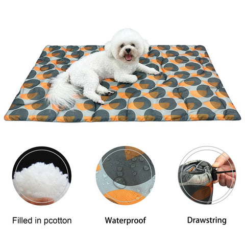 110x68cm Outdoor Waterproof Pet Mat Rollable Travel Sleeping Pad for Dog, Size L