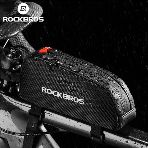 ROCKBROS Bicycle Front Bags Reflective Frame Cycling Tube Large Capacity Bag Fietstassan Ultralight Bicycle Bags Cycling Pannier