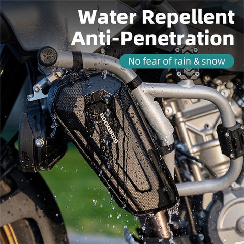 ROCKBROS Motorbike Hard Shell Phone Tools Storage Bag Anti-splash Motorcycle Triangle Bag