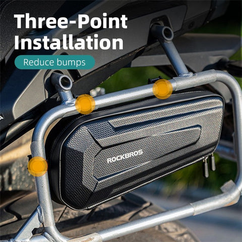 ROCKBROS Motorbike Hard Shell Phone Tools Storage Bag Anti-splash Motorcycle Triangle Bag