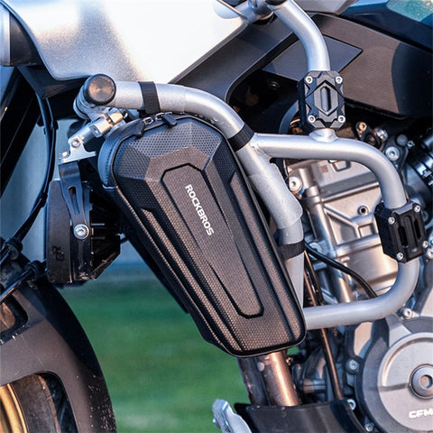 ROCKBROS Motorbike Hard Shell Phone Tools Storage Bag Anti-splash Motorcycle Triangle Bag