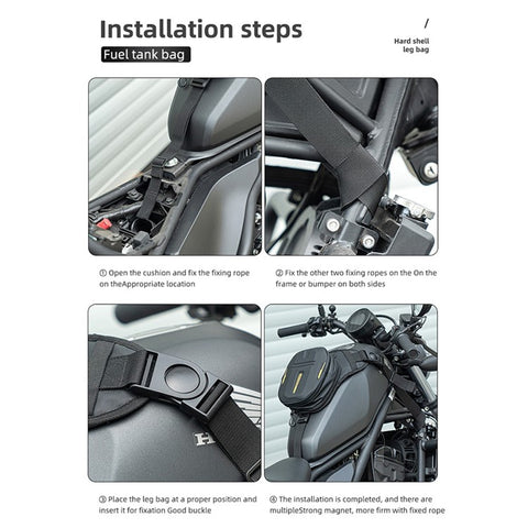 ROCKBROS B107 Large Capacity Motorcycle Leg Bag Hip Bum Fanny Pack Waterproof Motorcyclist Bag Outdoor Motorbike Waist Bag