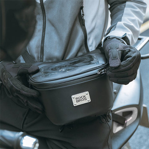 ROCKBROS B113 Scooter Waterproof Touch Screen Front Bag Mobile Phone Bag Electric Motorcycle Hanging Bag