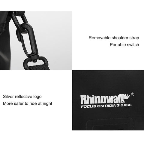 RHINOWALK F80 3.5L Motorcycle Bag Waterproof Storage Pouch with Shoulder Strap