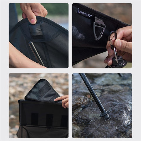 SHINETRIP A428 Low Back Camping Backpacking Chair Ultra-light Portable Folding Chair for Beach Picnic