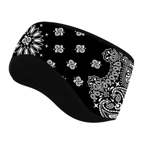 Outdoor Winter Earmuff Headband Faux Cashmere Forehead Protection Cycling Running Warm Hair Band