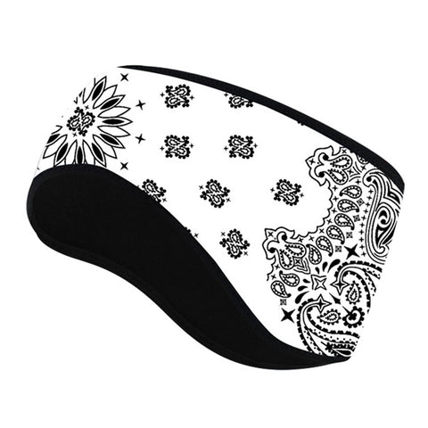 Outdoor Winter Earmuff Headband Faux Cashmere Forehead Protection Cycling Running Warm Hair Band