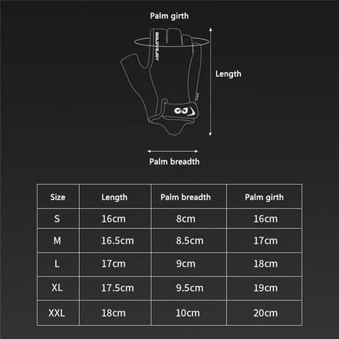 XG81 1 Pair Half-Finger Gloves Anti-Slip Shock-Absorbing Hand Gloves for Men, Women