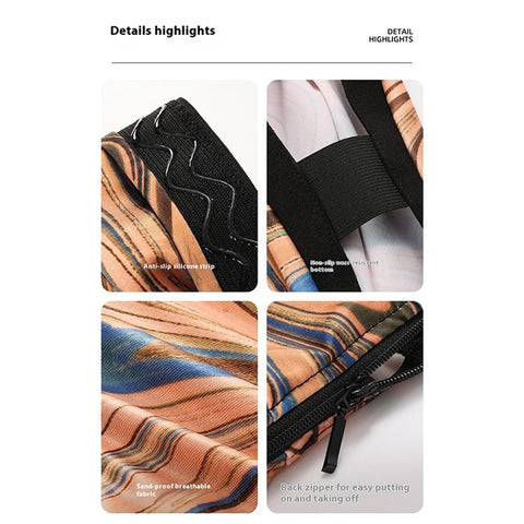 GOLOVEJOY XWZ13 Outdoor Hiking Sand Proof Shoe Cover Protective Gaiters with Back Zipper