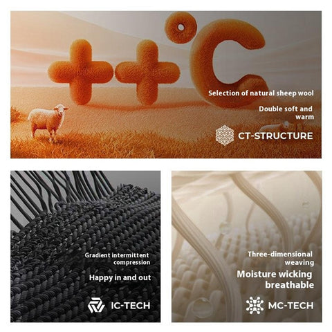 GOLOVEJOY DRWZ07 For Children Autumn Winter Sports Socks High Tube Compression Ski Socks