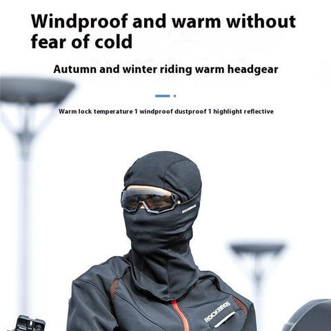 ROCKBROS Outdoor Cycling Windproof Face Mask Winter Thermal Balaclava Helmet Liner Cap
